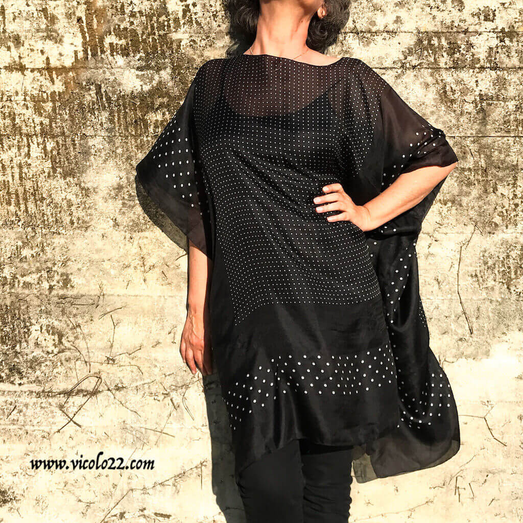 Patchwork Kaftano/Poncho Tunica Spiaggia Abbigliamento,Taglia Unica,Per - Foto 10