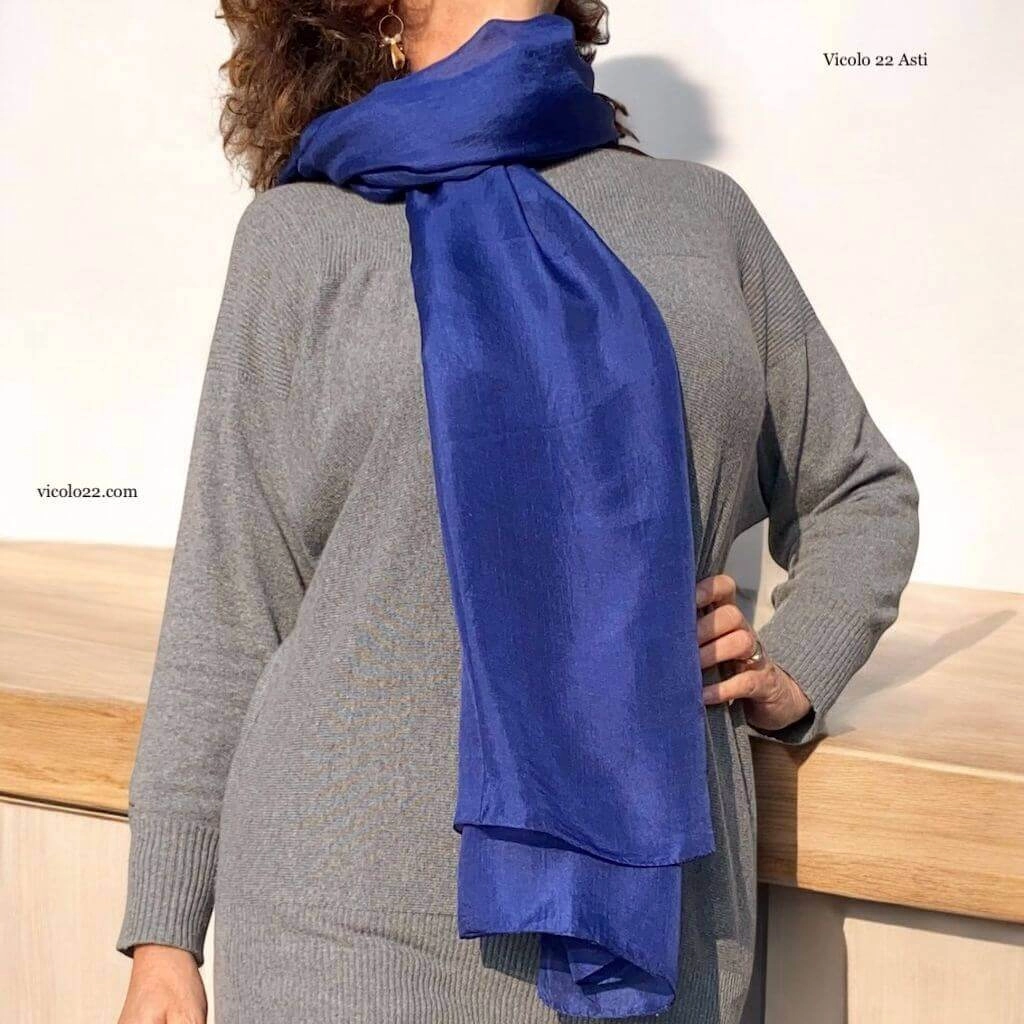 Sciarpa Garzata In Pura Lana Disegno Cashmere | Nicki Colombo - Foto 2