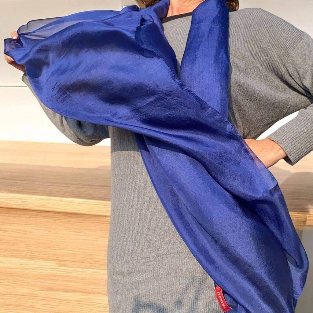 Sciarpa Garzata In Pura Lana Disegno Cashmere | Nicki Colombo - Foto 8